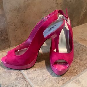 Pink sandal 5” heels